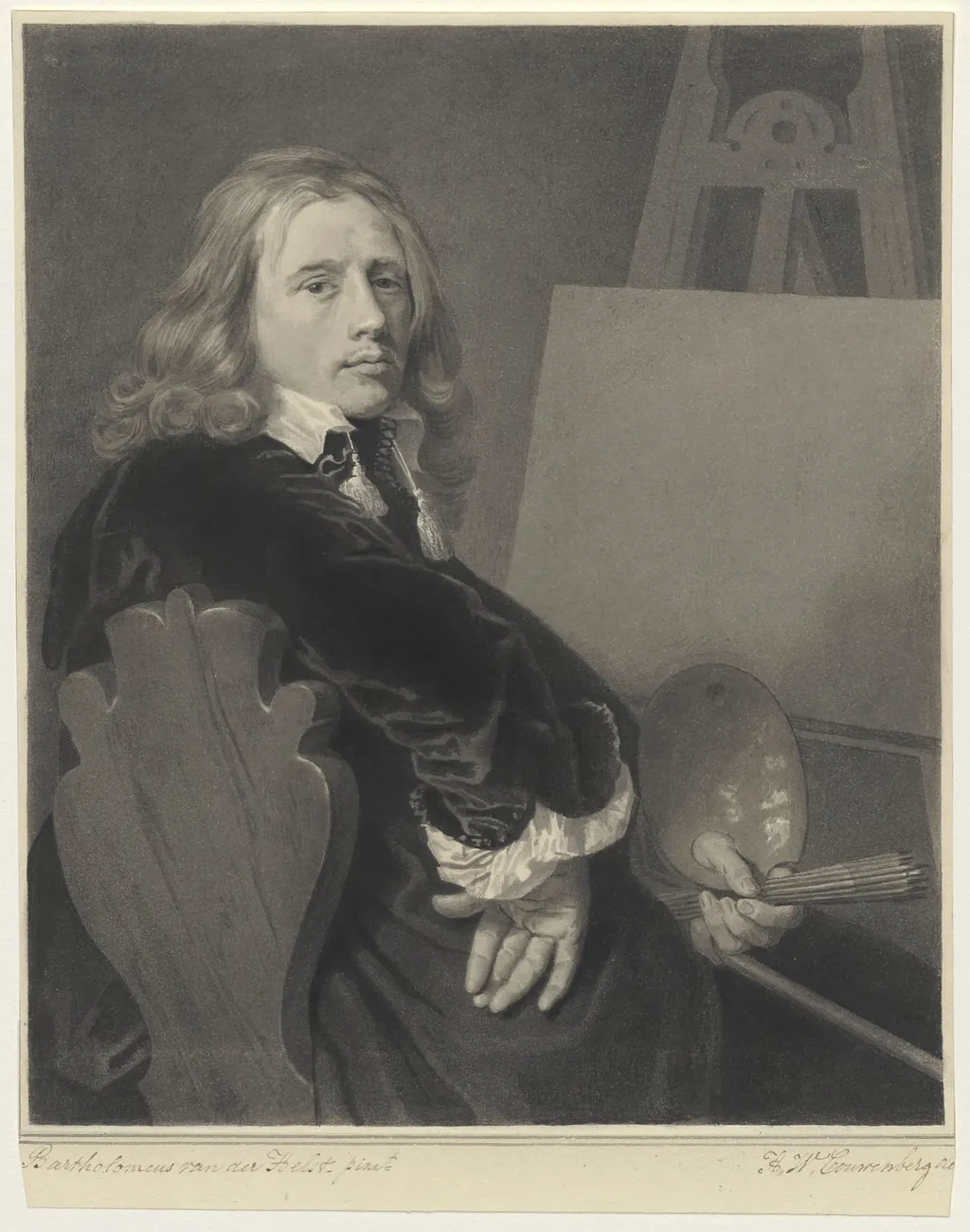 Portrait of Paulus Potter, by Henricus Wilhelmus, (1814-1845), Couwenberg, unspecified, 1850