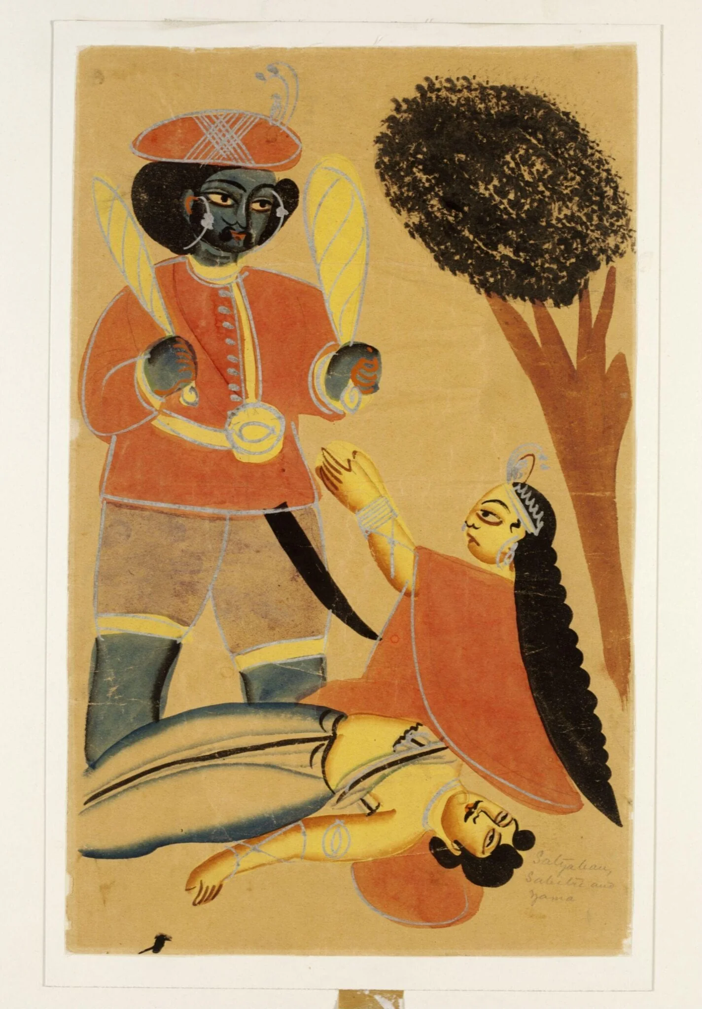 Savitri, Yama and Satravan, detail