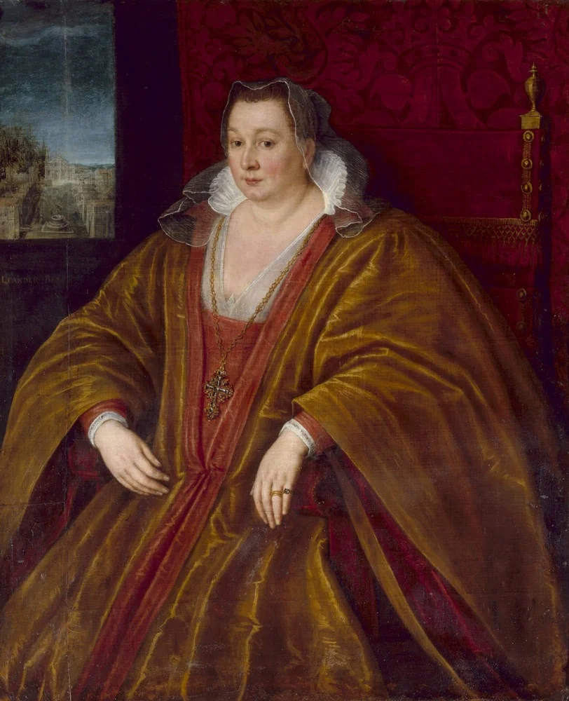 Portrait of the Dogaressa Morosina Morosini, detail