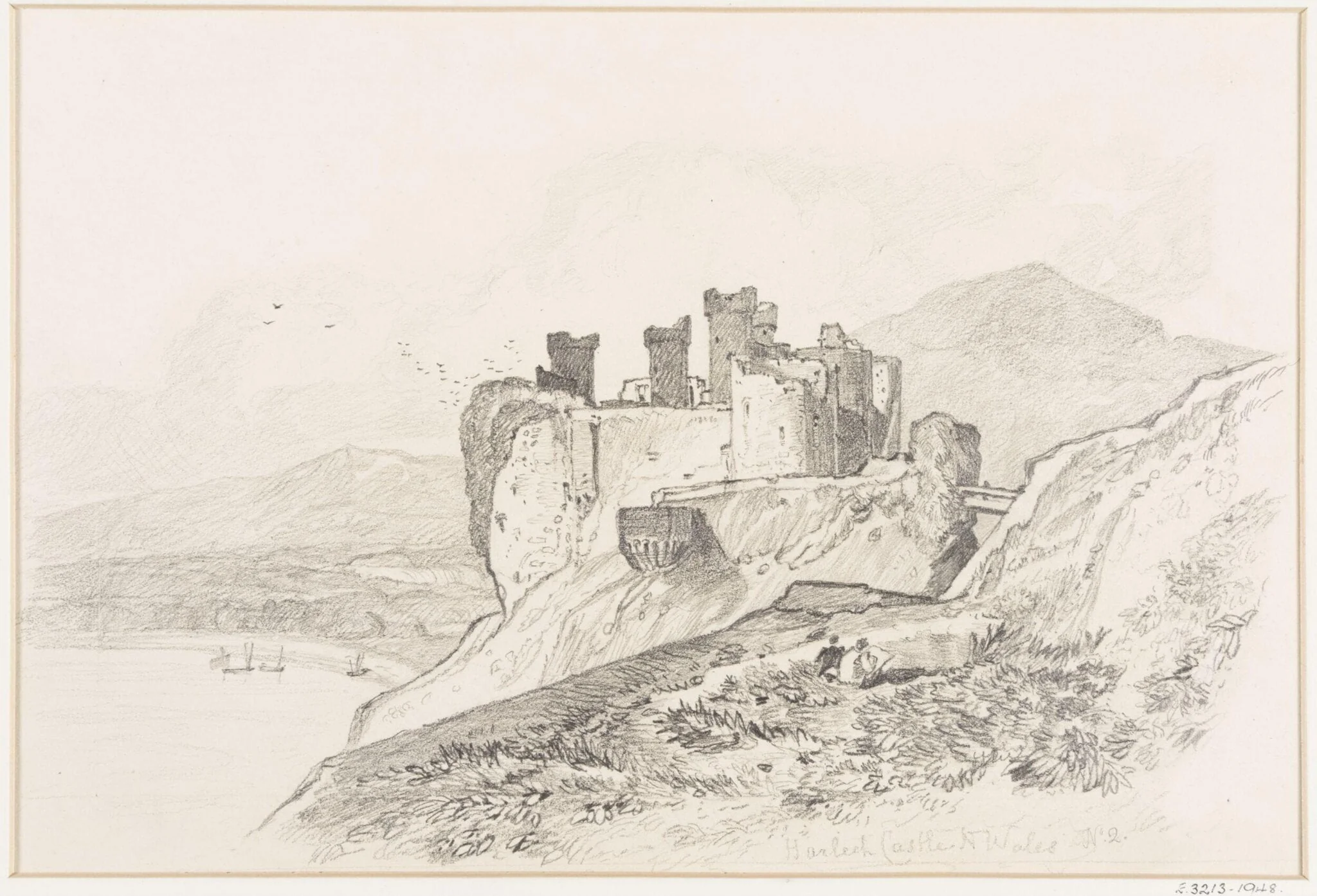 Harlech Castle, Merionethshire, detail