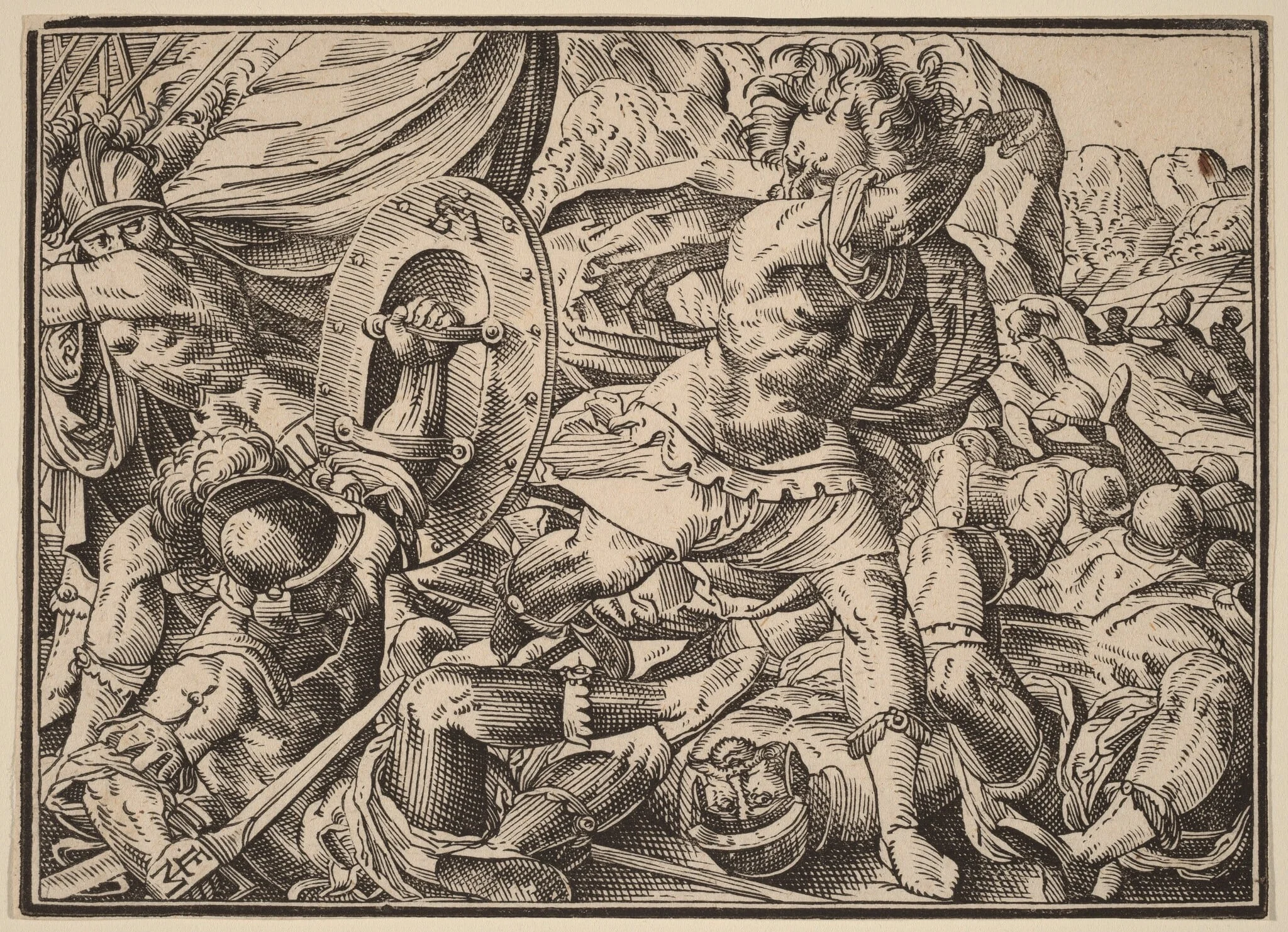 Christ Tells His Disciples of the Last Judgment, detail