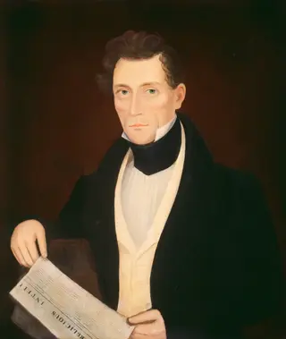 Mr. Day, by Ammi Phillips, oil, 1835