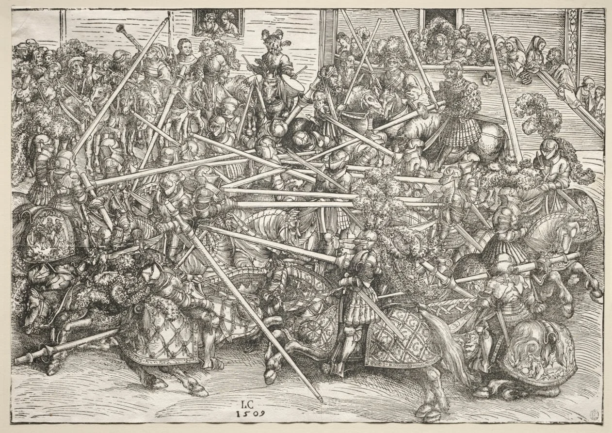 The Tournament with lances, detail