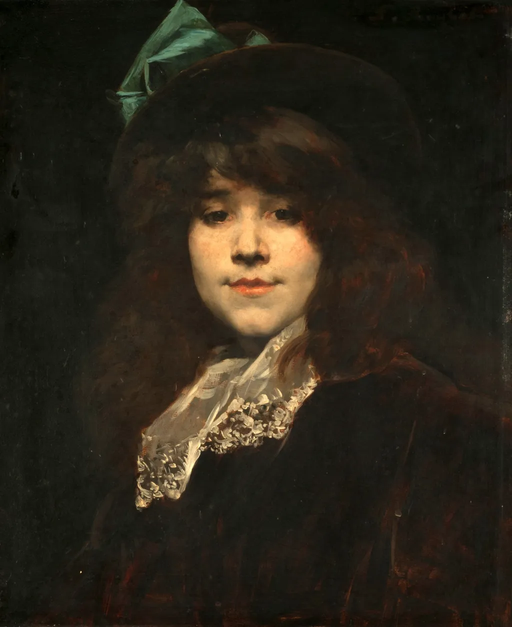 Portrait de Juana Romani (Retrato de Juana Romani), by Ferdinand Roybet, unspecified, 1890