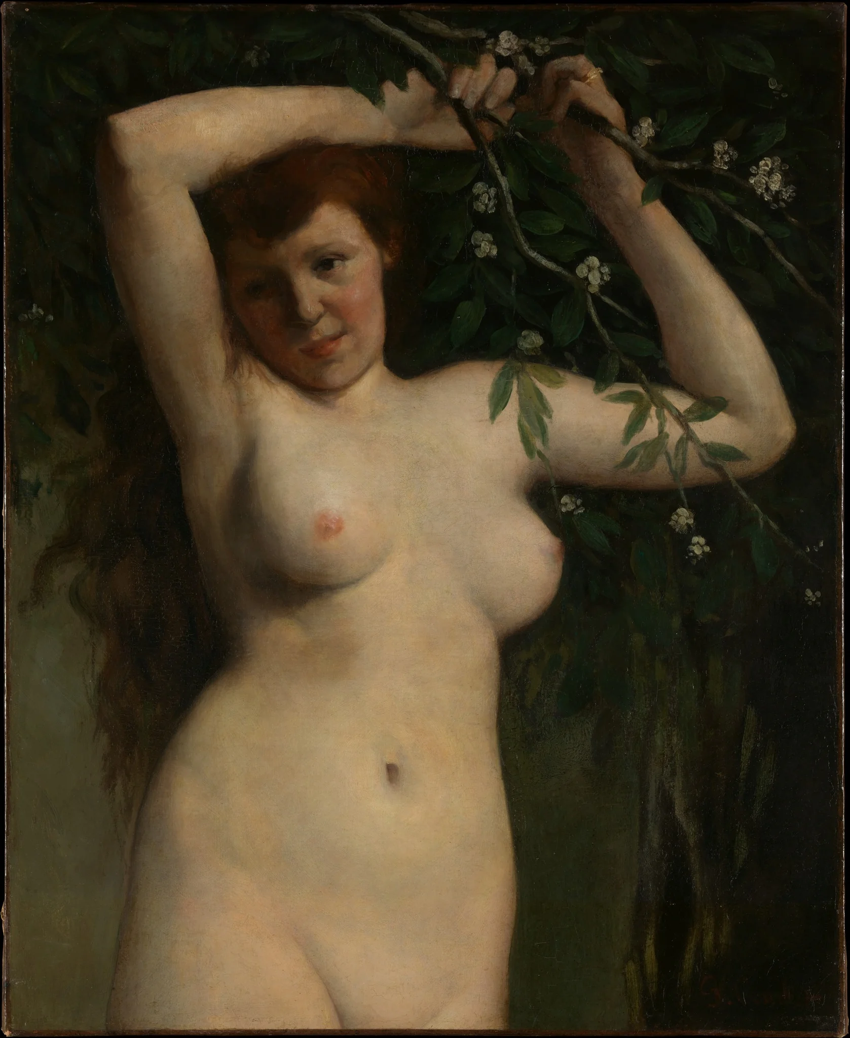 Nude with Flowering Branch, detail