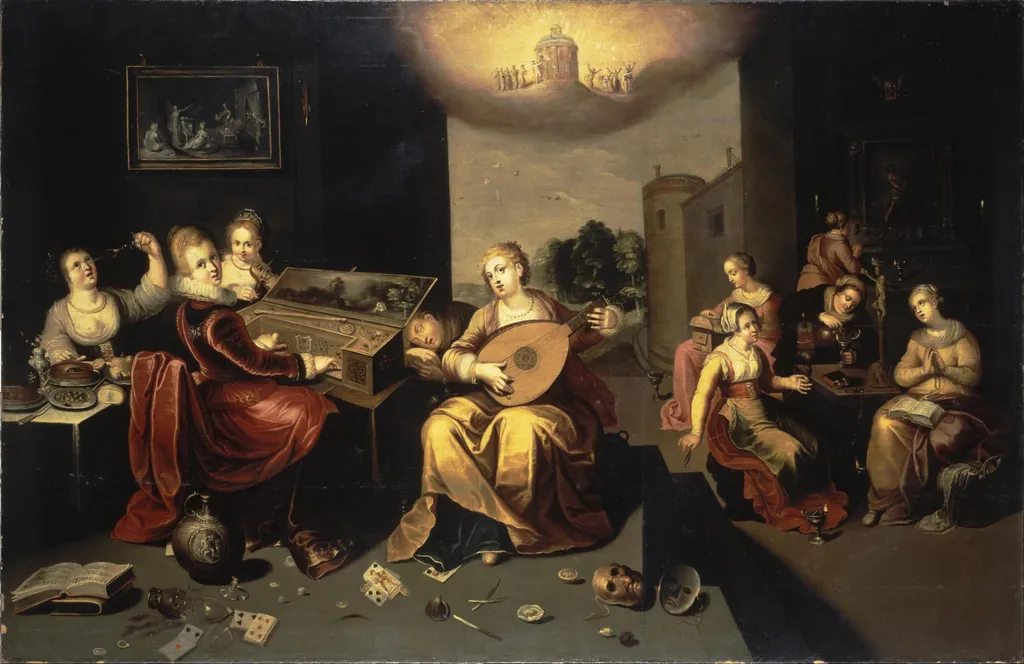 Parable of the Wise and Foolish Virgins, by Hieronymous Francken II, oil, 1616