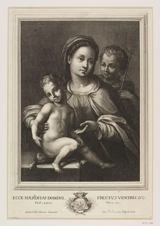 Virgin and Child with St. John, by Jacobus Coelemans