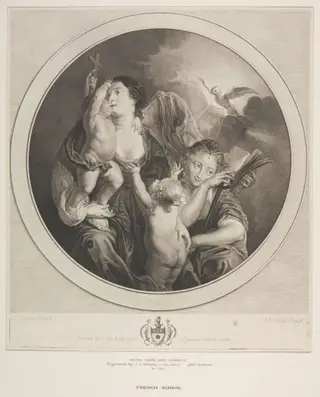 Faith, Hope and Charity, by Jean Baptiste Michel, 1850