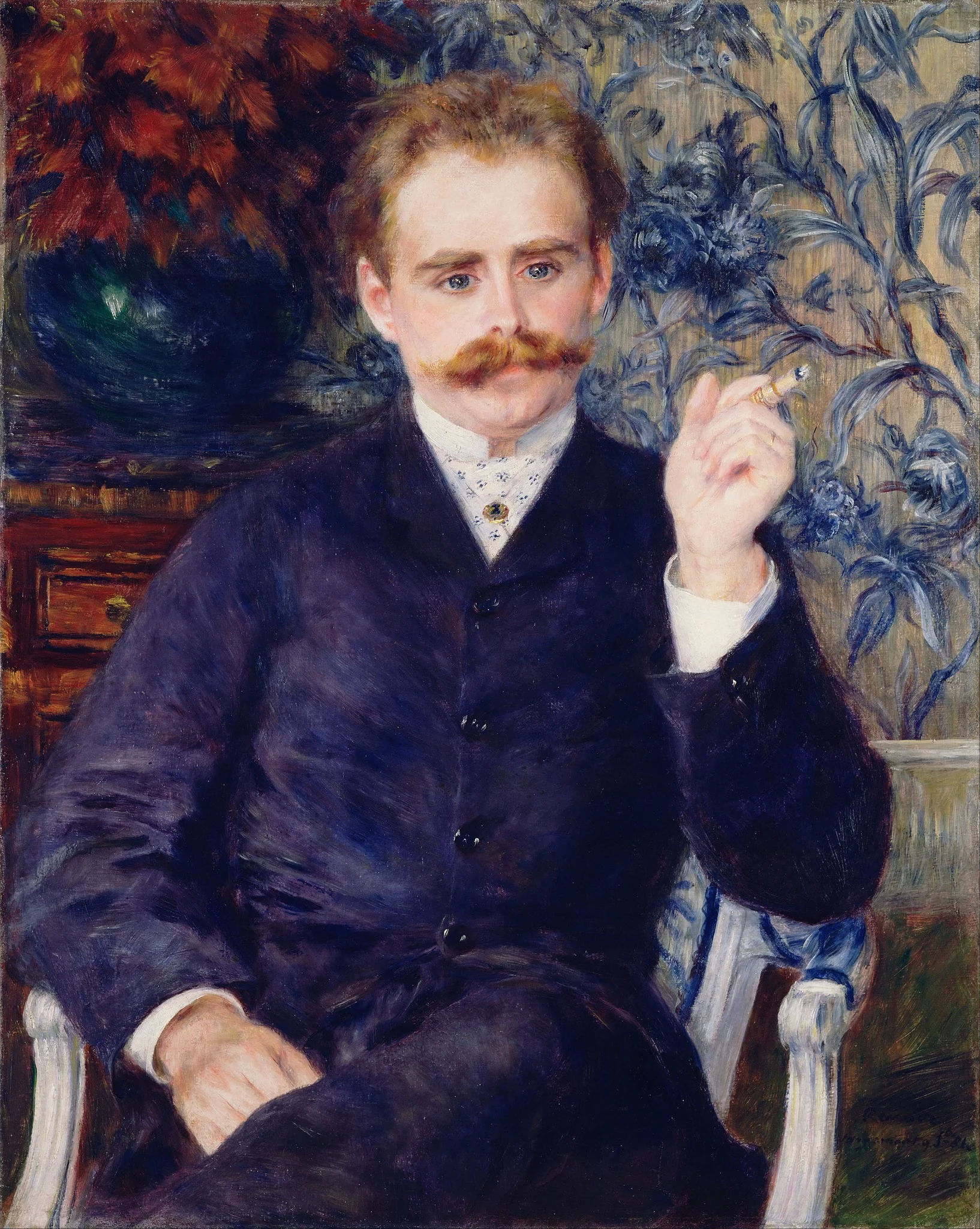 Portrait of Albert Cahen d’Anvers, detail