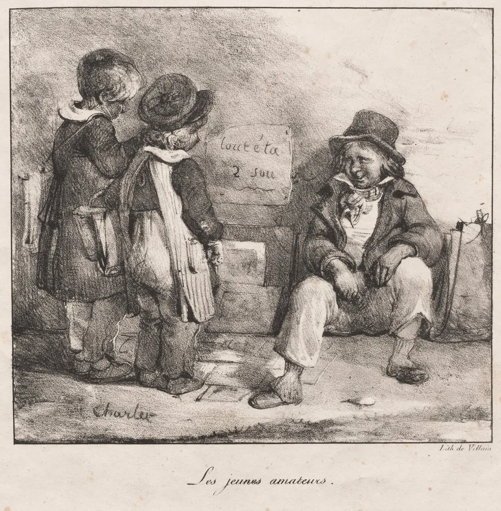 Sketch Book for the Use of  Small Children: The Young Amateurs, by Nicolas Toussaint Charlet, 1822