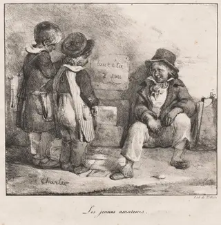 Sketch Book for the Use of  Small Children: The Young Amateurs, by Nicolas Toussaint Charlet, 1822