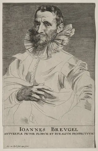 Jan Brueghel, by Anthony van Dyck, 1632