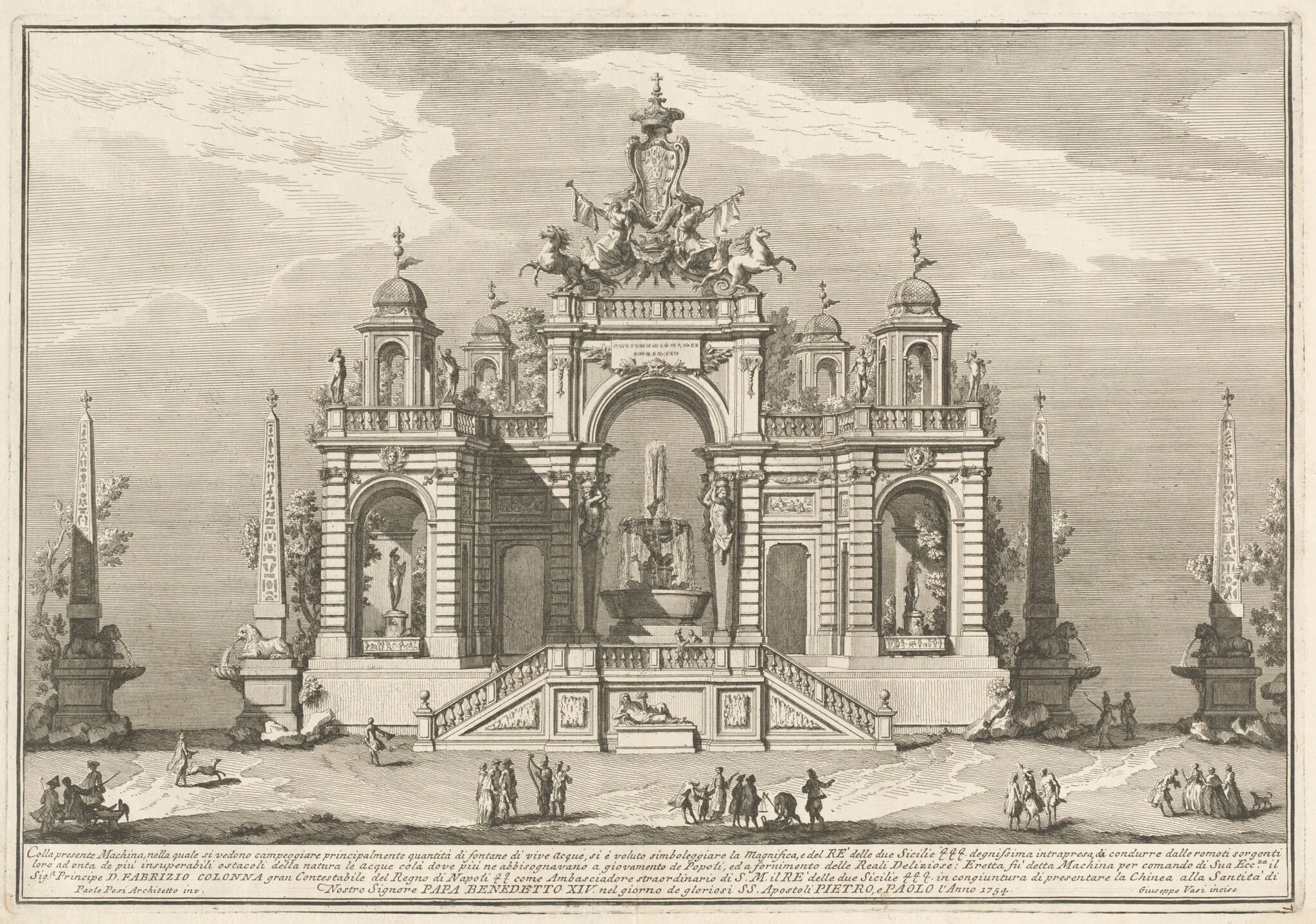 The Seconda Macchina for the Chinea of 1754: An Allegory of Waterworks, detail