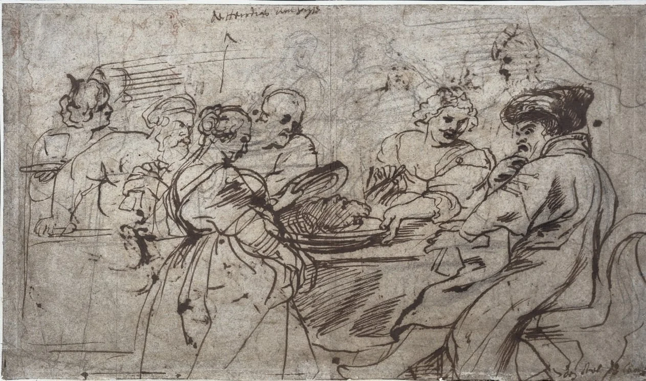 The Feast of Herod (recto), detail