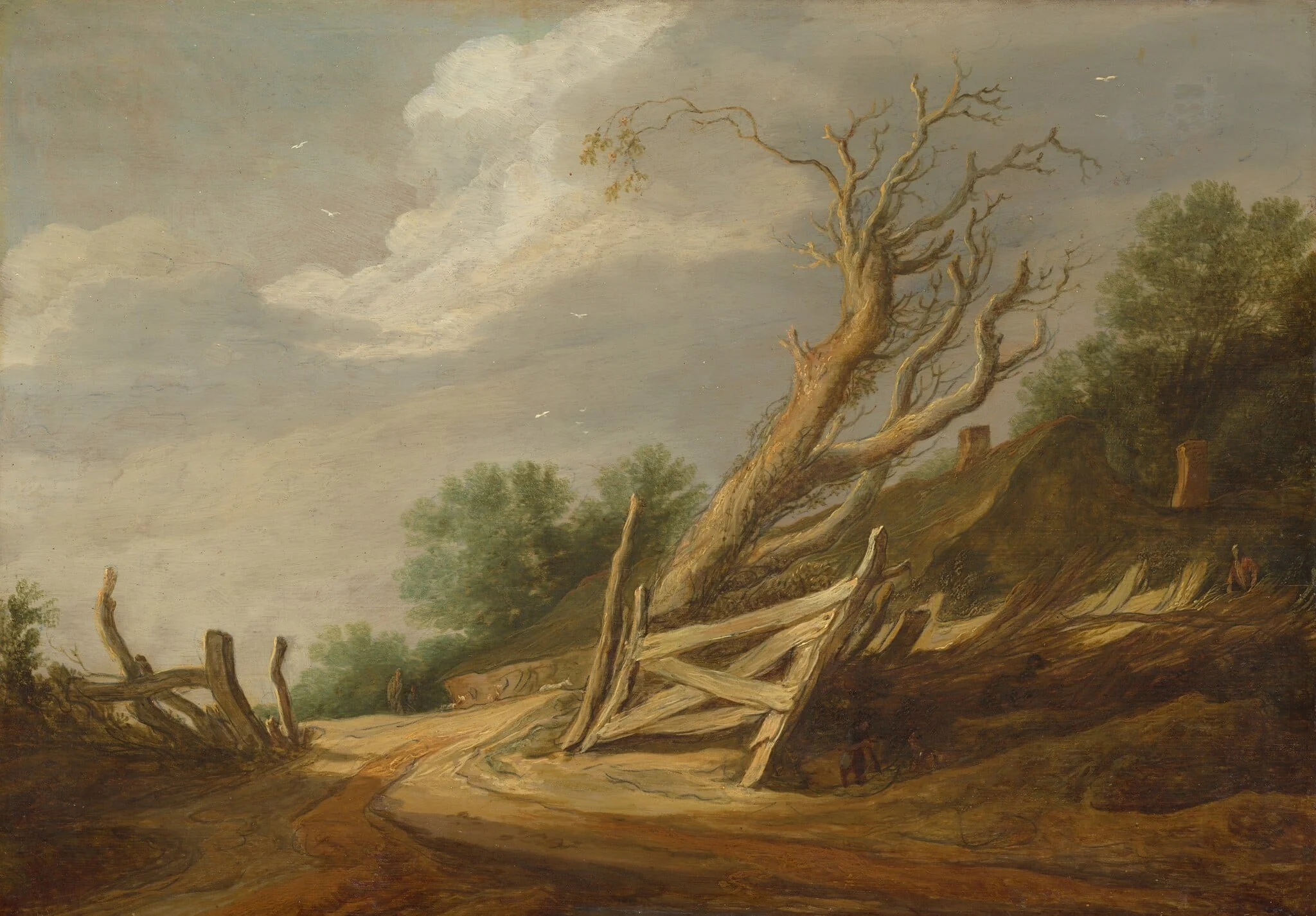 Landscape with Open Gate, detail