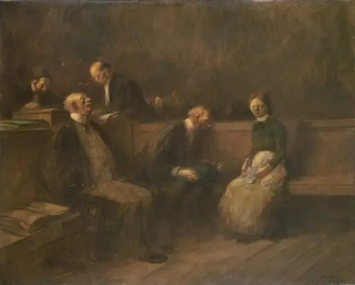 The Petition, by Jean-Louis Forain, oil, 1906