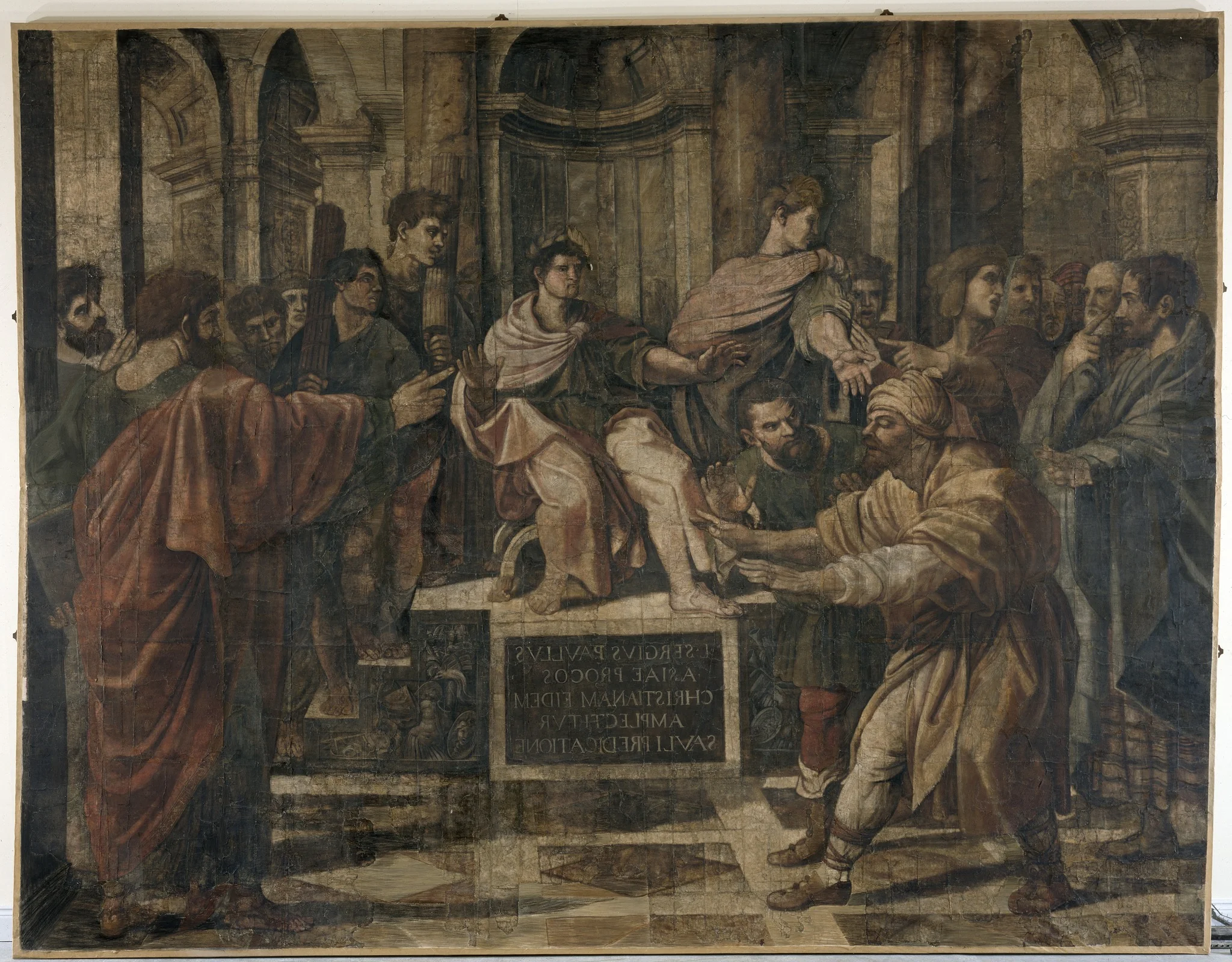 The Blinding of Elymas, detail