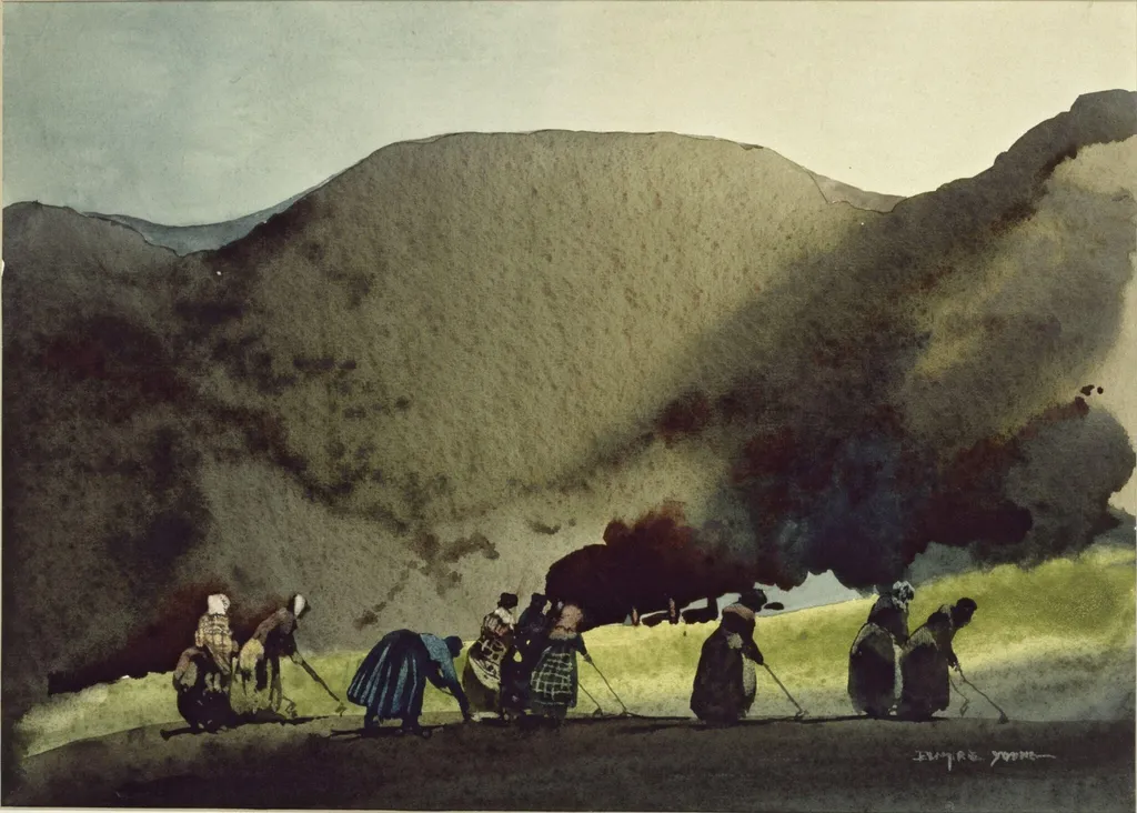 The Hoers, by Blamire Young, watercolor, 1912