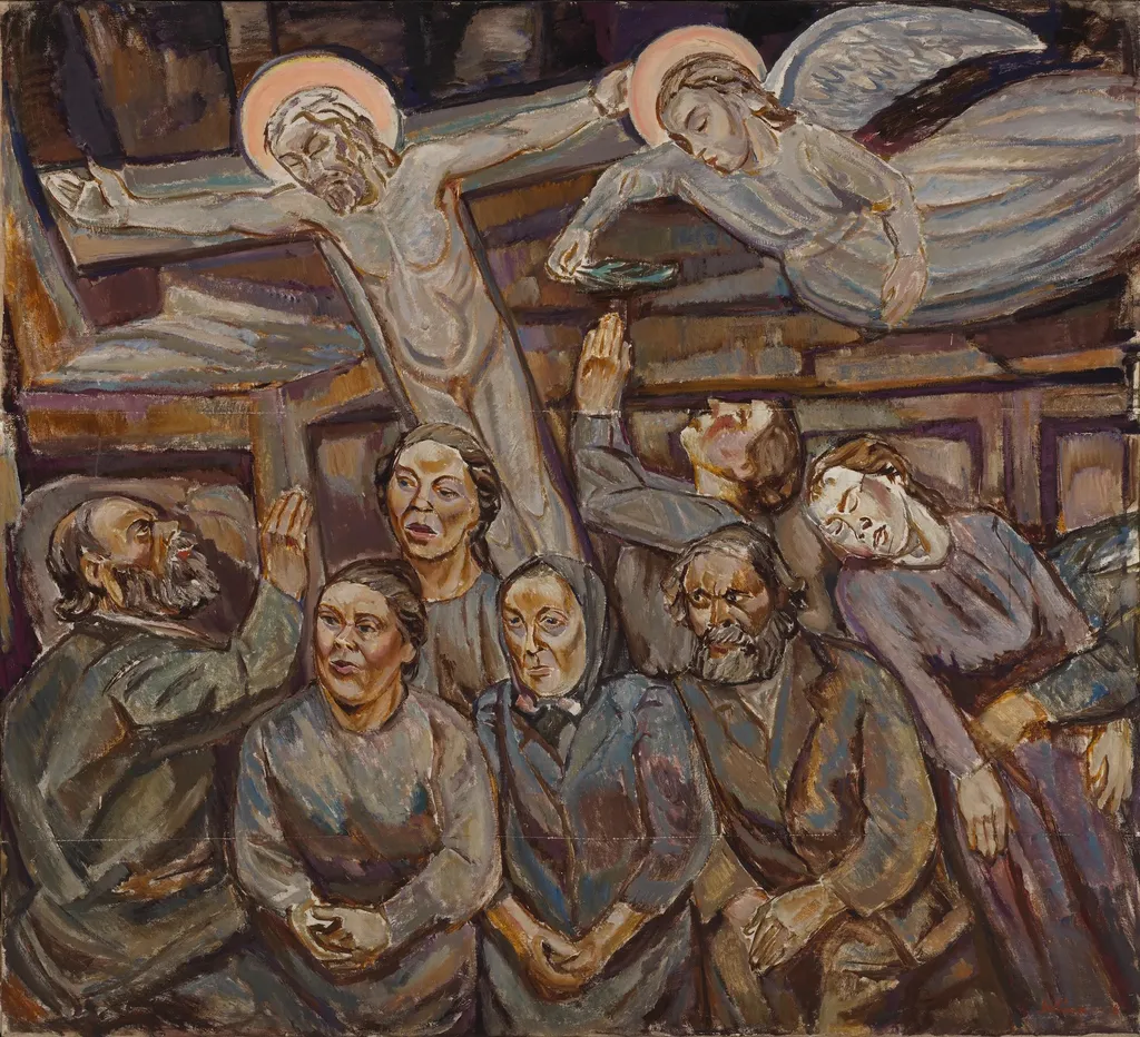 Fanatics, by Tyko Sallinen, oil, 1918