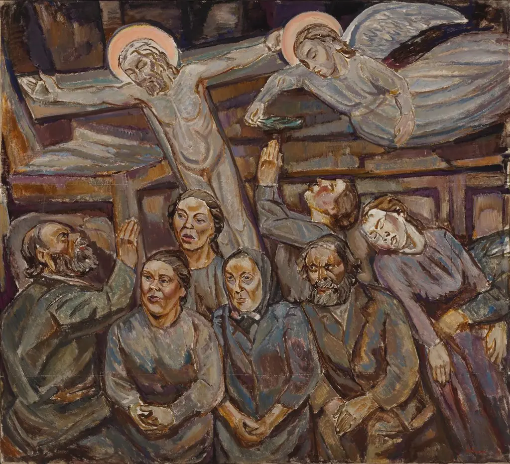 Fanatics, by Tyko Sallinen, oil, 1918