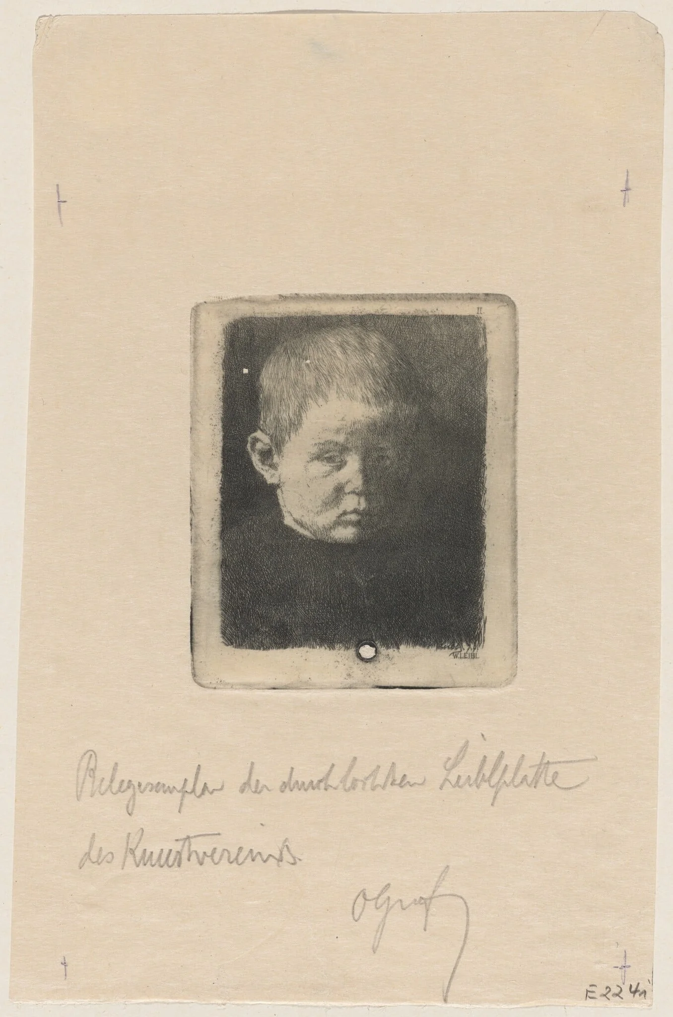 Head of a Boy, detail