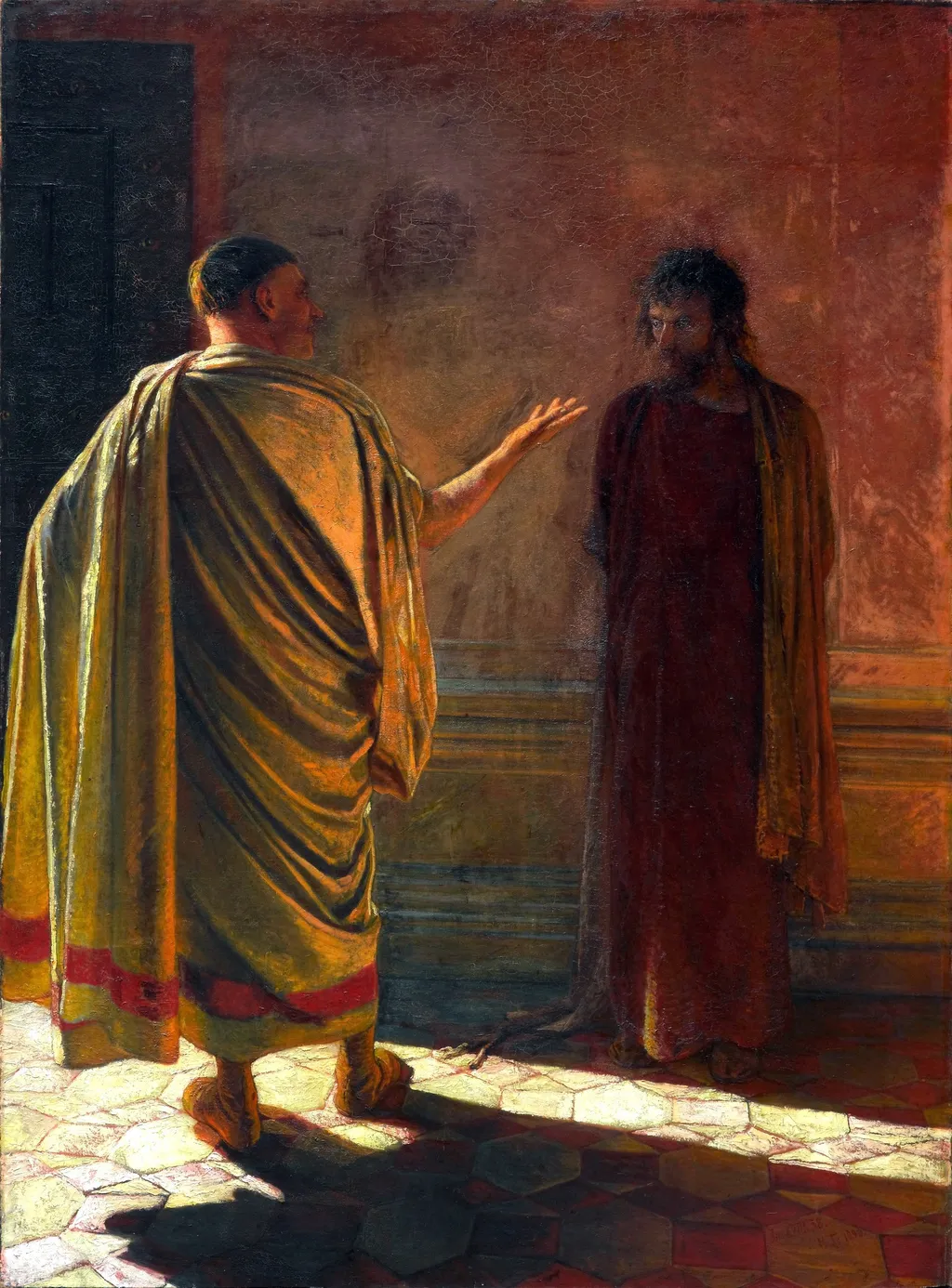 "What is truth?" Christ and Pilate, by Nikolai Ge, oil