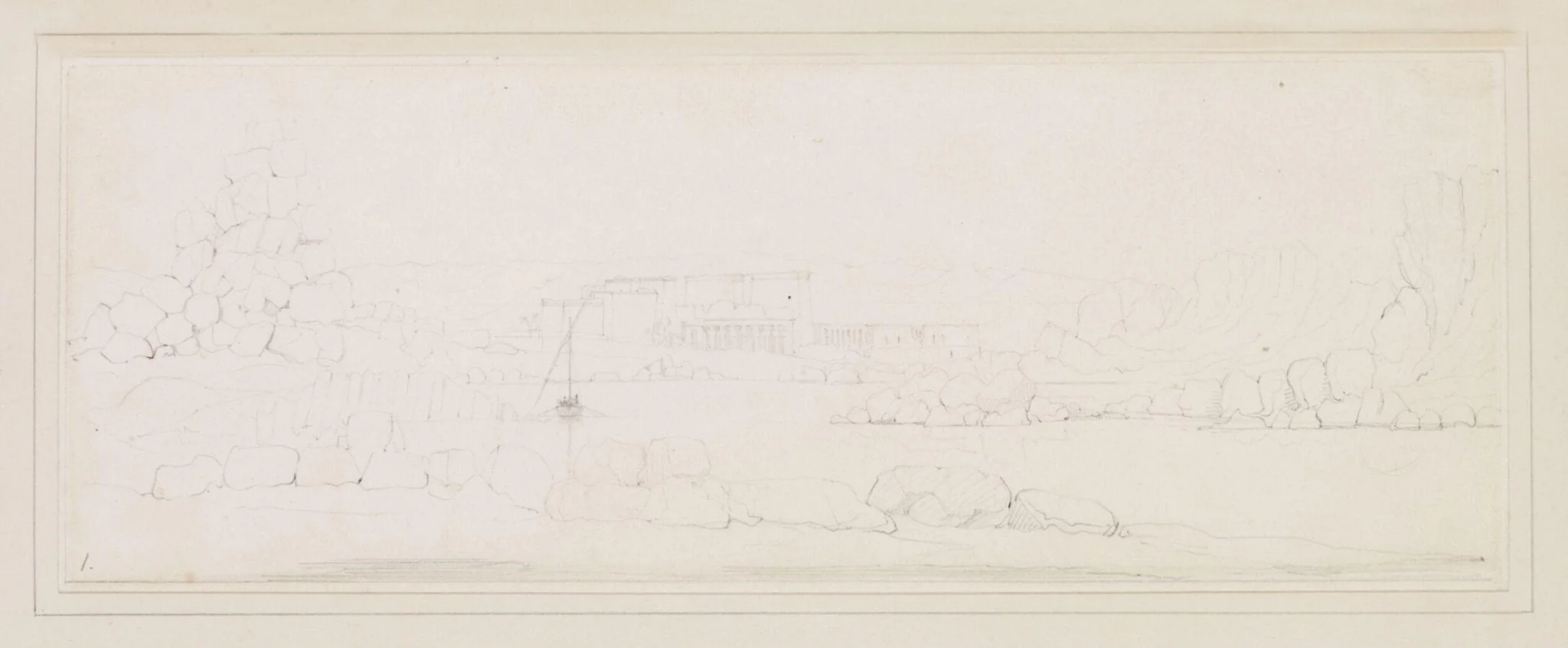 Philoe. Looking South, detail