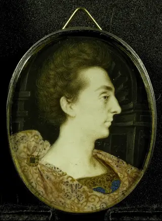 Portrait of Henry Frederick Stuart (1594-1612) or of George Villiers (1592-1628), by Peter Oliver, unspecified, 1625