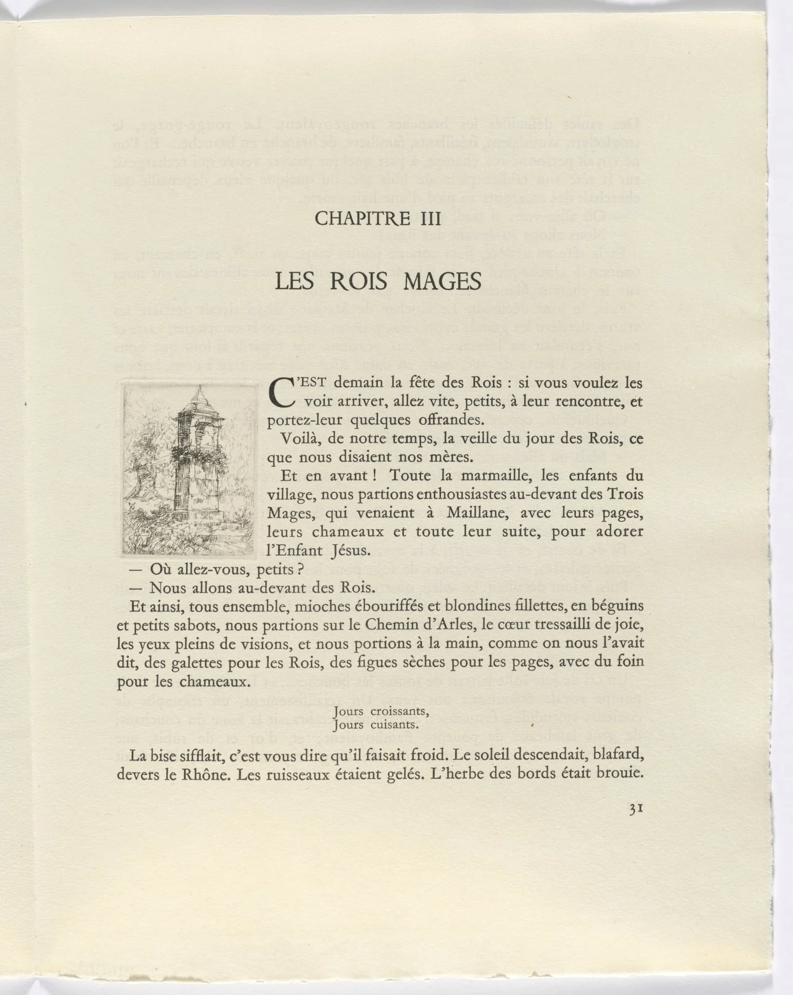 Frédéric Mistral: Mémoires et Recits by Frédéric Mistral: pillar (page 31), detail