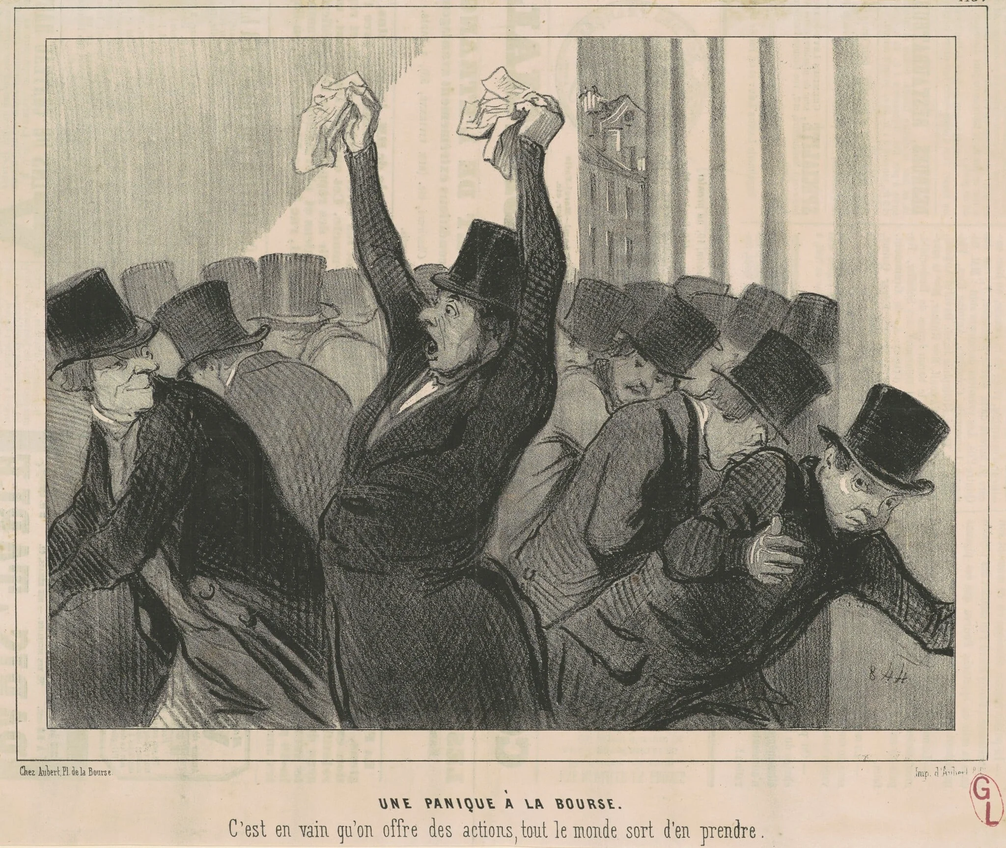 Une Panique a la bourse, detail