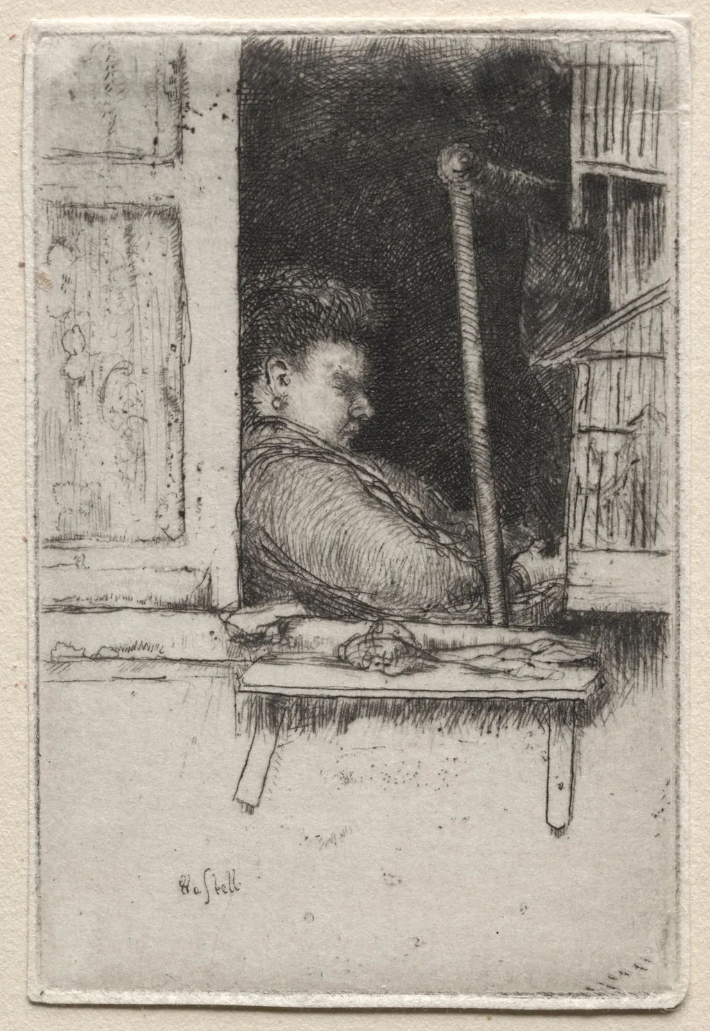 Paris:  The Concierge, by Ernest Haskell, 1910