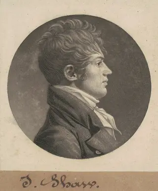 J. Shaw, by Charles B. J. Févret de Saint-Mémin, ink, 1804
