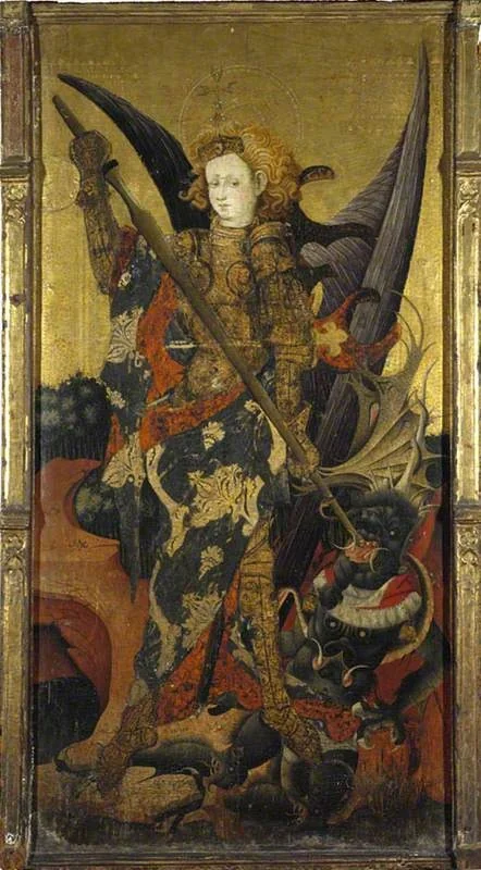 Saint Michael Vanquishing the Devil, detail