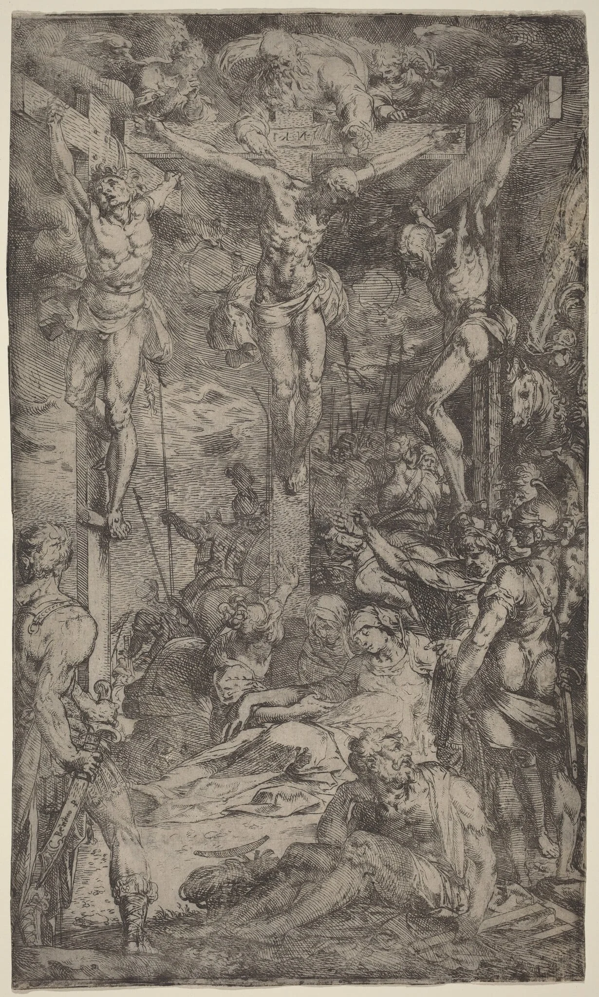 The Crucifixion, detail