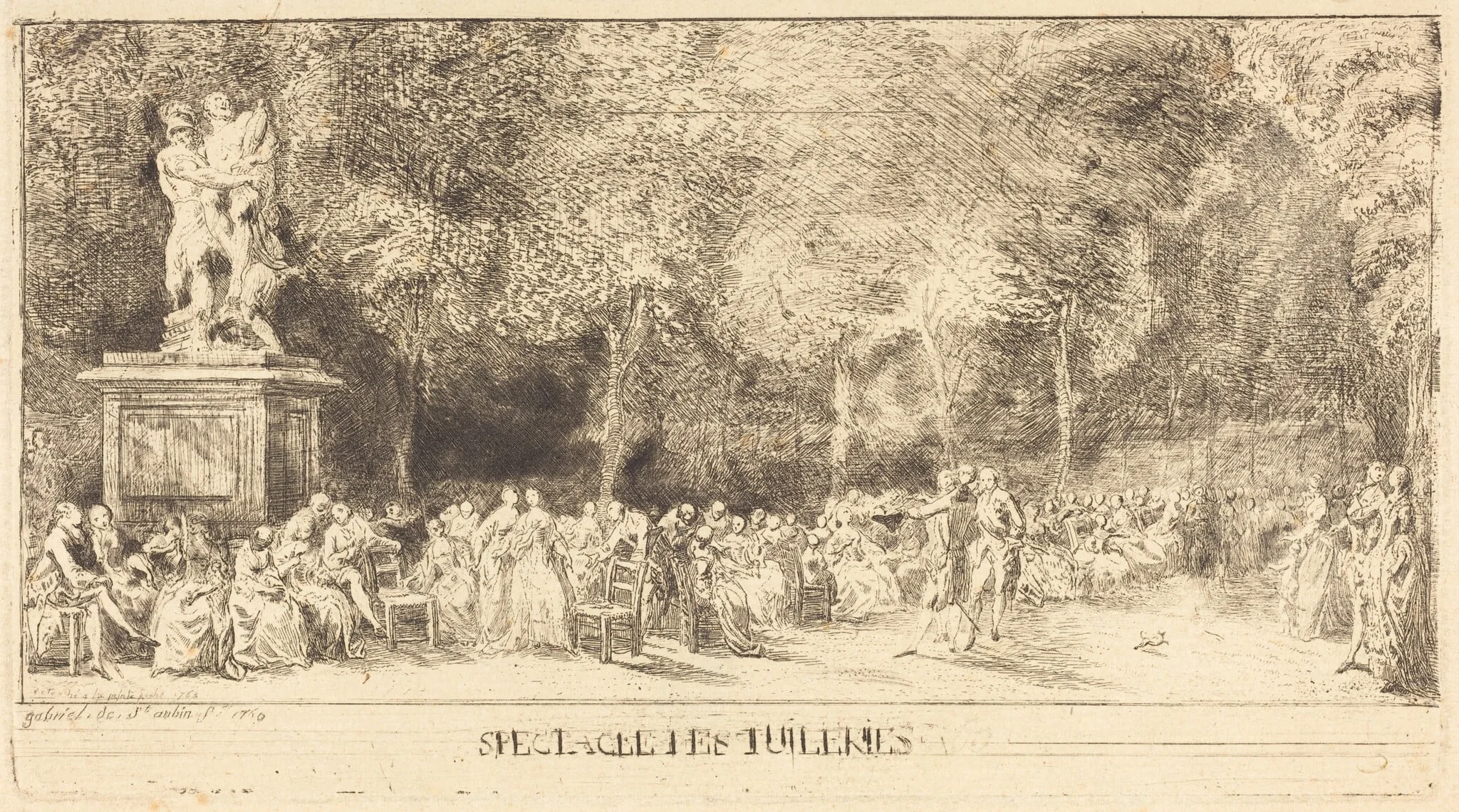 Les chaises [lower half], detail