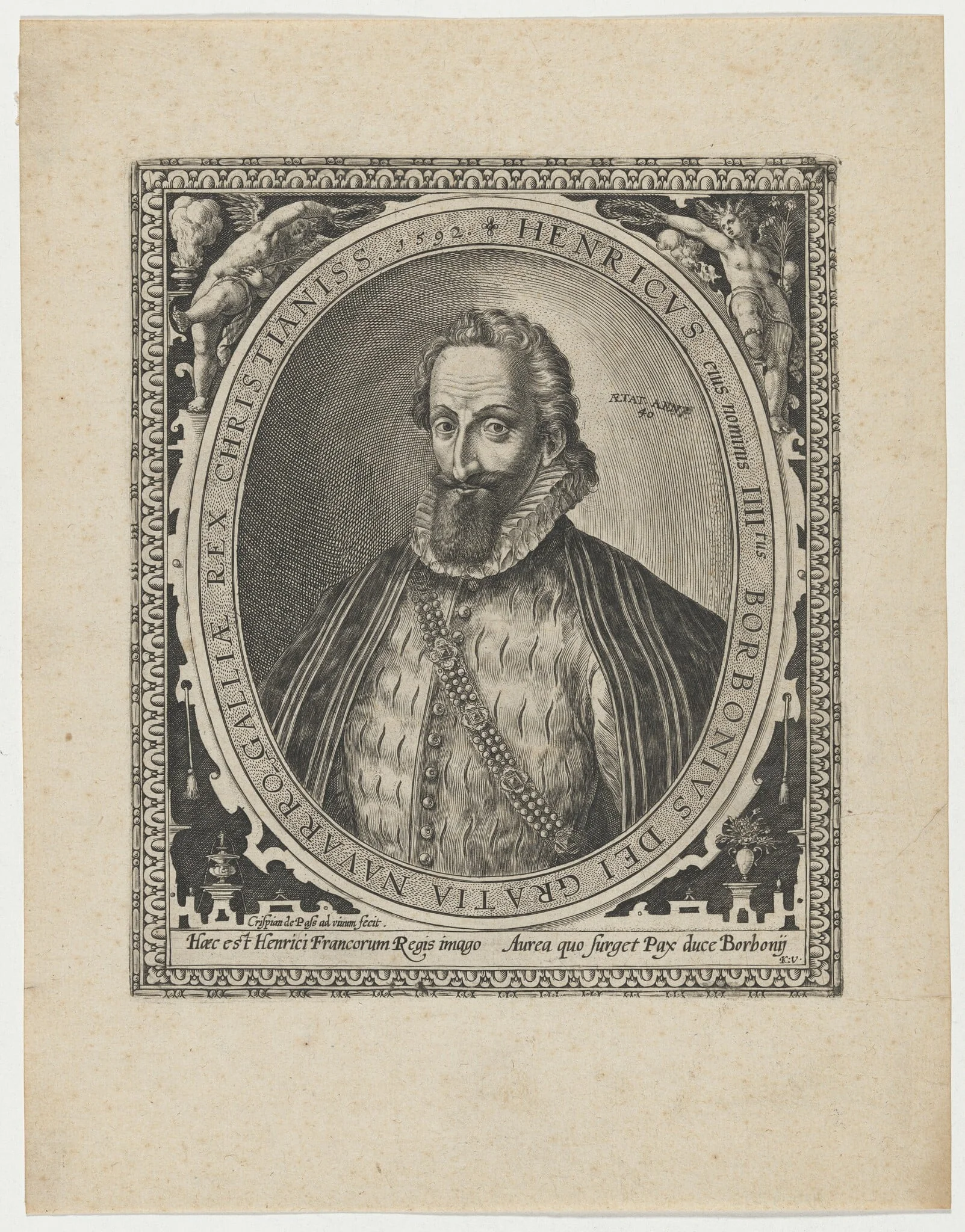 Henry IV, King of France, detail