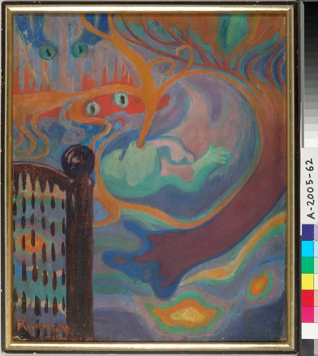 Kiljuva sänky, detail