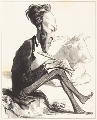 Ph. Auguste Demesmay, by Honoré Daumier, ink, 1849
