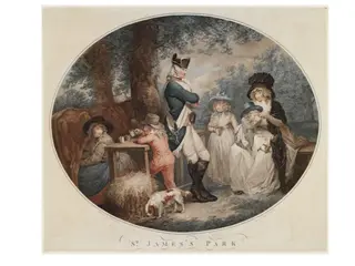 St James's Park, by François David Soiron, 1790