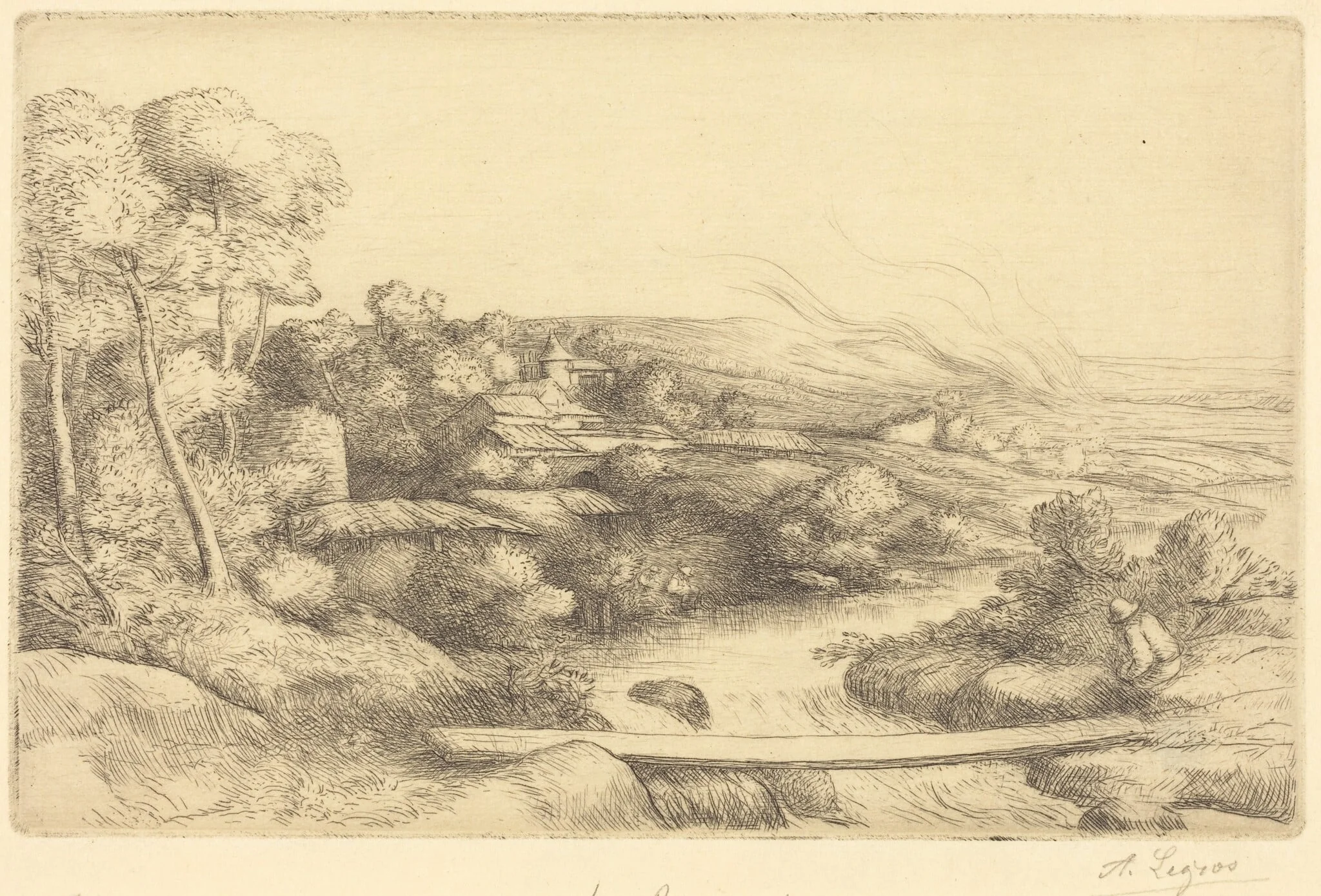 Footbridge (La passerelle), detail
