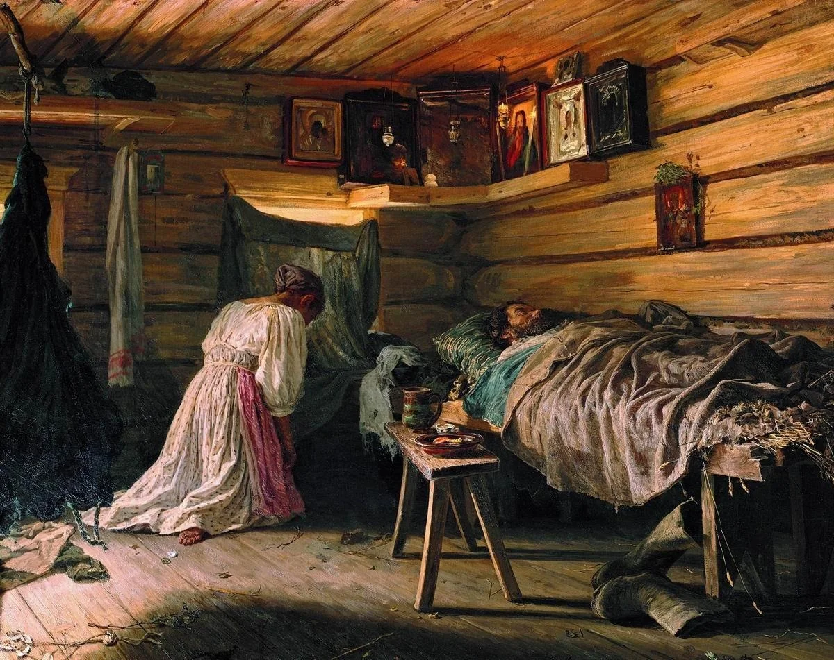 Sick Husband, detail