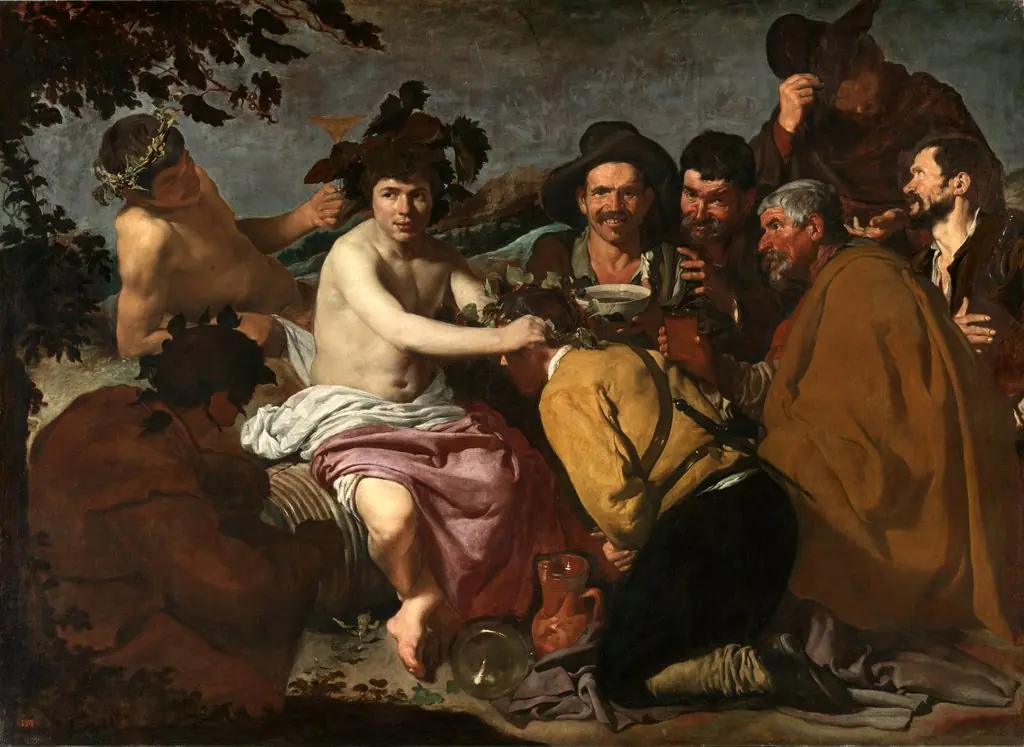 The Triumph of Bacchus, by Diego Velázquez, oil, 1628