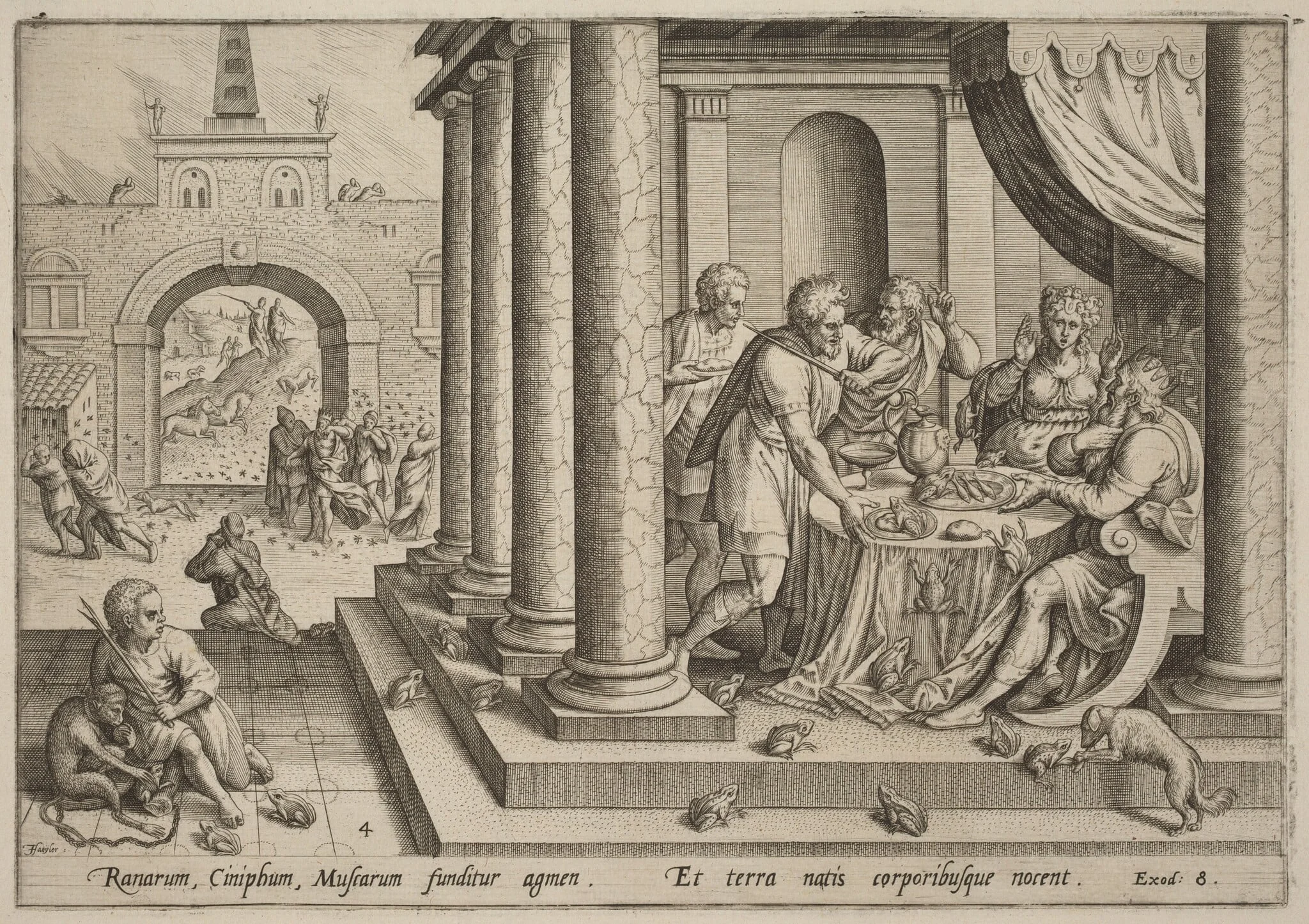 The Invasion of the Frogs, detail