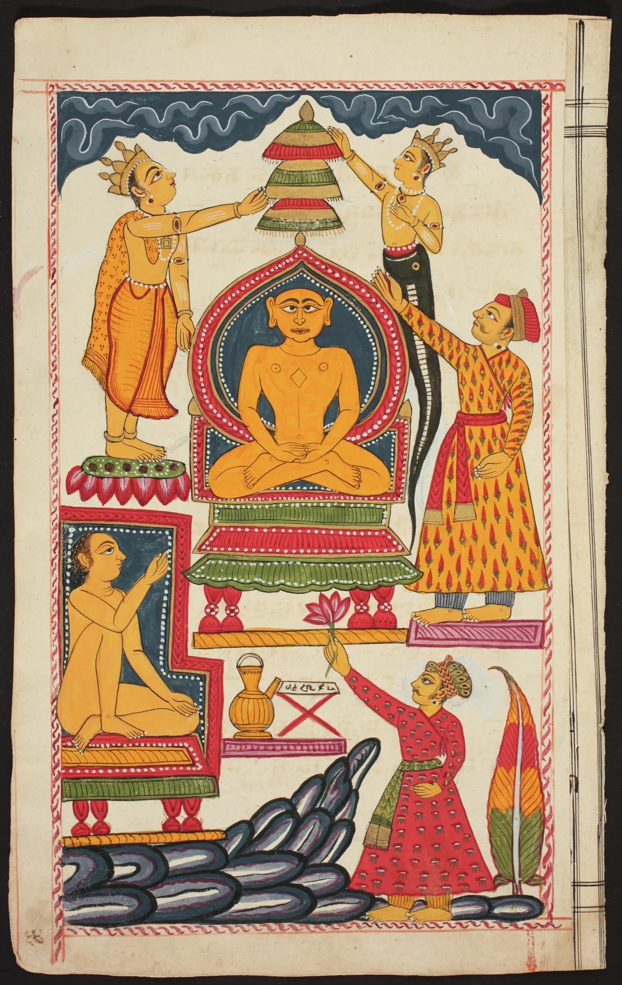 Folio from the Bhaktamara Stotra (“Hymn of the Immortal Devotee”), detail
