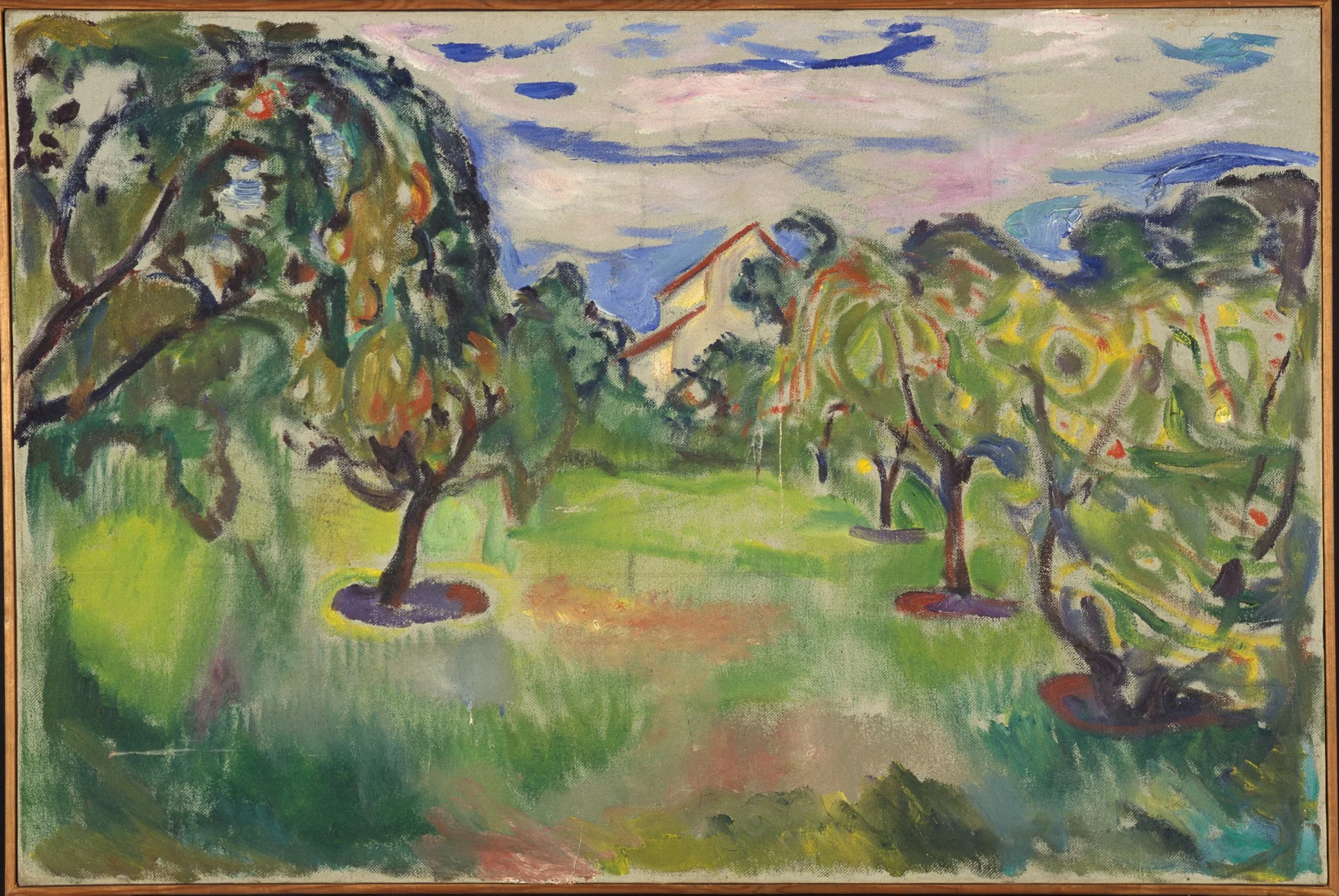 Garden with Apple Trees, detail