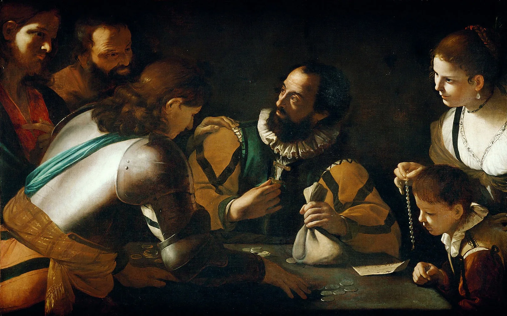 Vocation of the Apostle Matthew, detail