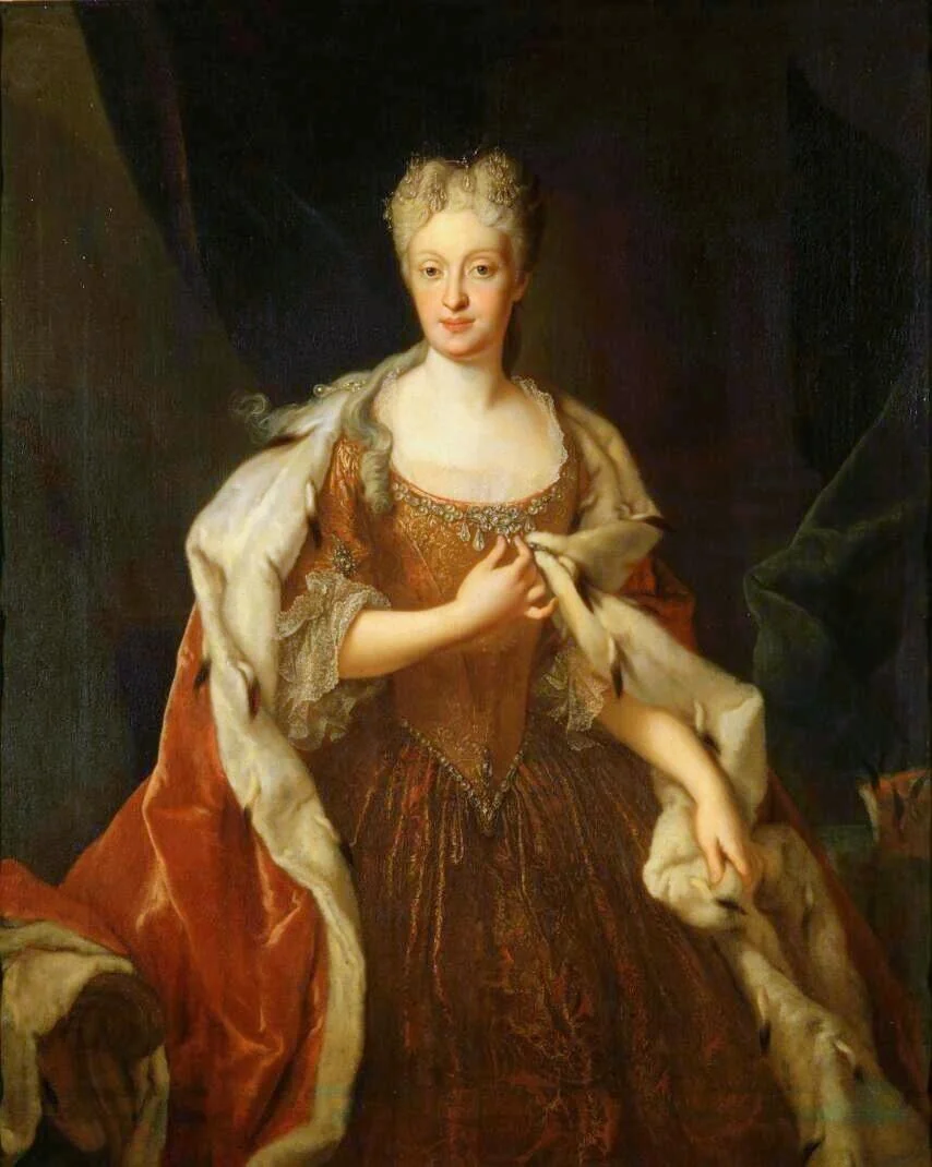 Porträt der Maria Josepha of Austria (1699-1757), Electress of Saxony and Queen of Poland, detail