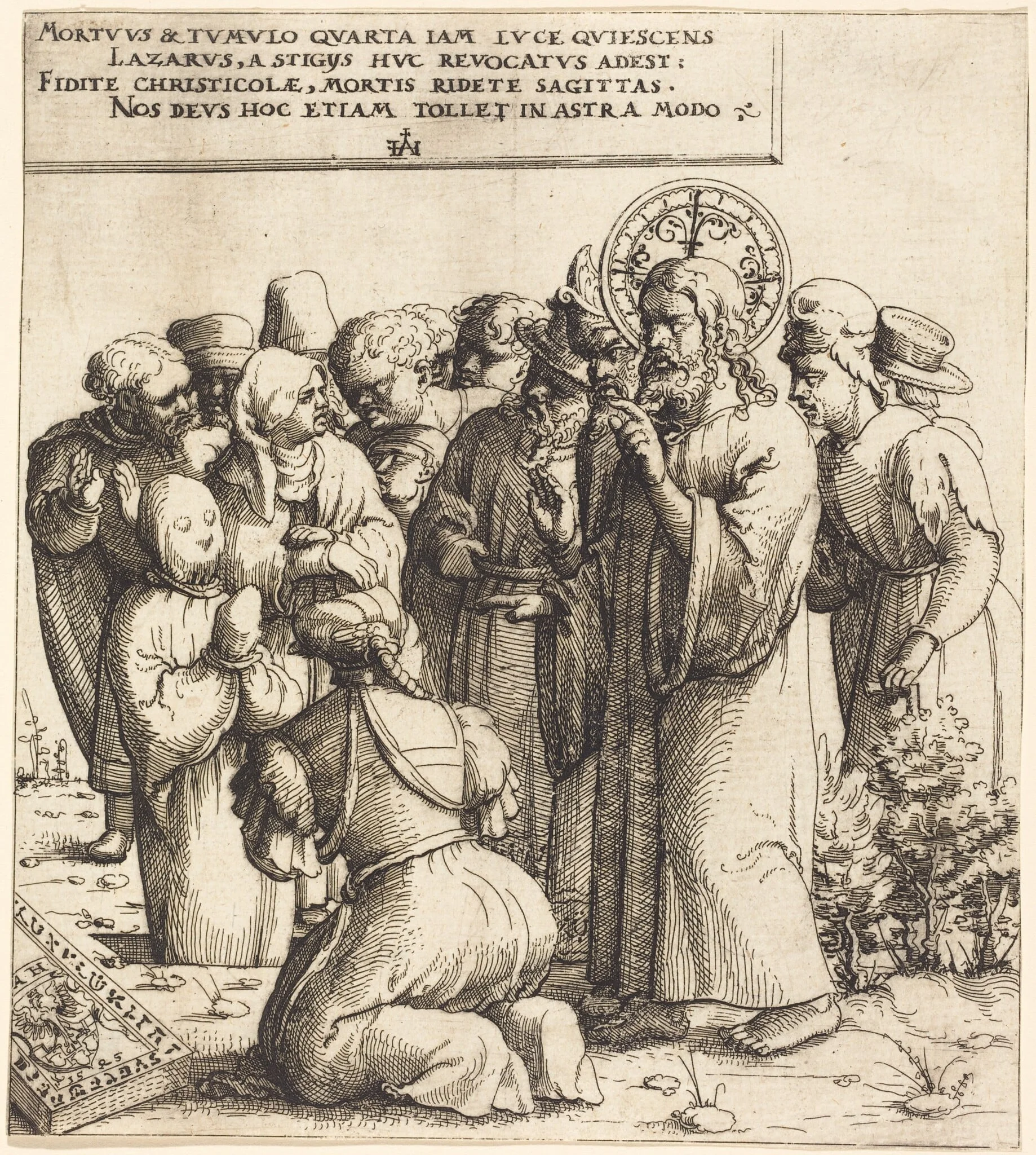 The Raising of Lazarus, detail