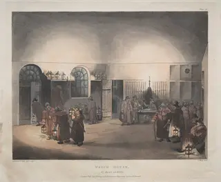 Watch House, St. Mary Le Boue, by Thomas Rowlandson, 1809
