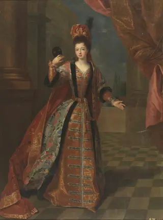 Marie Louise Élisabeth d'Orléans Duchess of Berry, by Pierre Gobert, oil, 1714